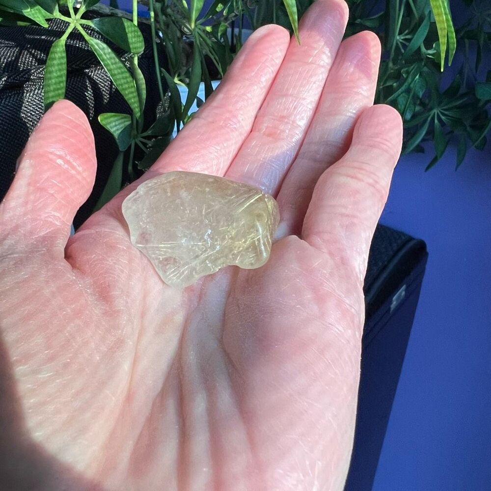 Golden Rutilated Quartz Crystal Freeform - Picture 2 of 11